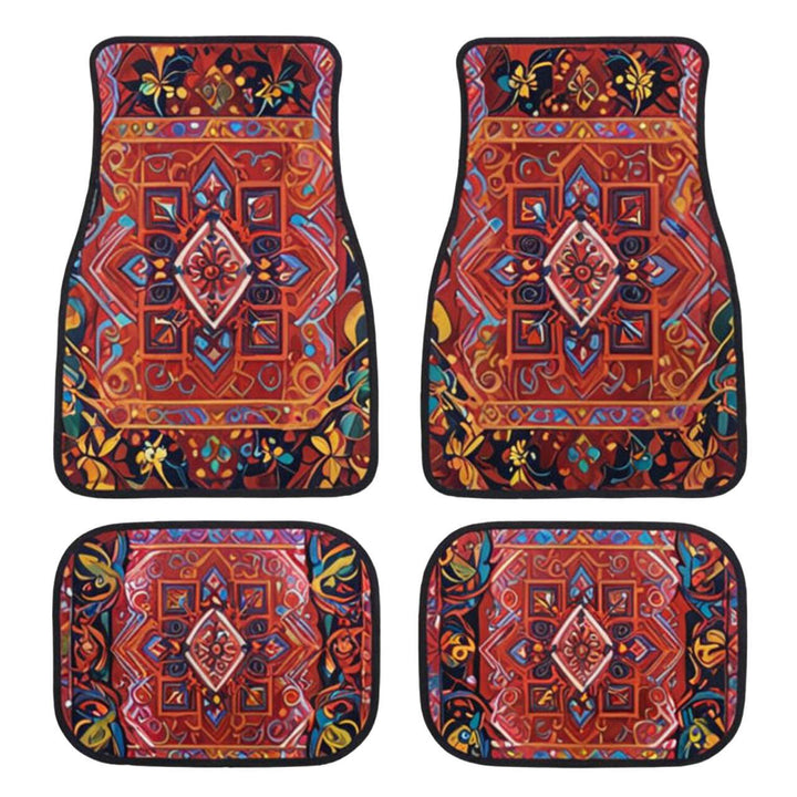 Vintage Car Foot Mat Carpet 4 Piece Set Stain Resistant Floor Mat TEMUFoot Mat Wholesale