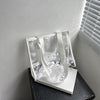 新款时尚创意透明PVC手提袋简约大容量礼品袋便携旅行单肩包包女