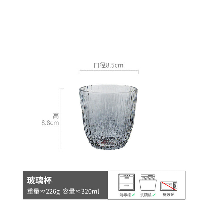 Creative Light Luxury Nordic Glass Cup Transparent Cup Coffee Cup Premium Design Home Water Cup