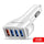7A Triple USB QC3.0 Fast Car Charger - 3-Port Quick Charge Vehicle Charger