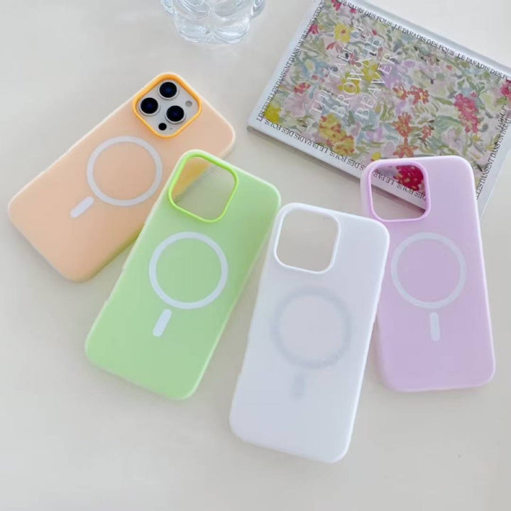 For iPhone17 promax Jelly Frosted Soft Touch Phone Case IP 17 Air Mag Safe Minimalist Shockproof
