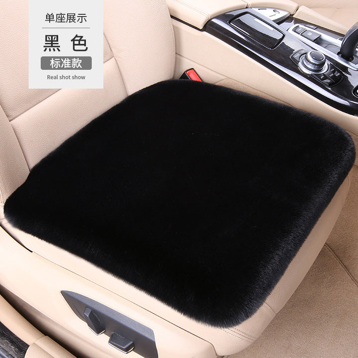 Thickened Winter __NS 99__h Car Seat Cushion – 3-Piece Backrest Short Fur Single Seat Cover