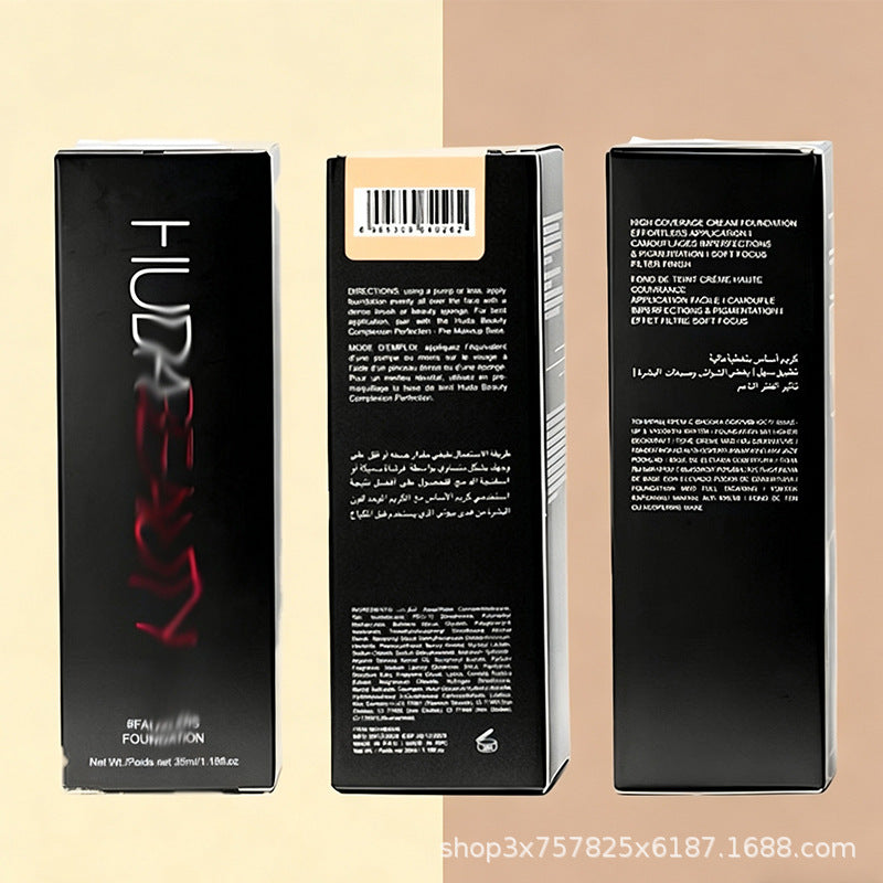 Huda 粉底液Beauty 胡达美丽控油遮瑕保湿哑光هودابيوتي