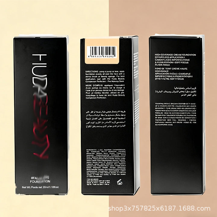 Huda 粉底液Beauty 胡达美丽控油遮瑕保湿哑光هودابيوتي