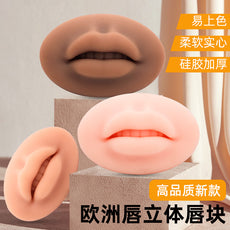欧洲雾唇3d模块唇膜纹绣仿真硅胶唇块半永久初学者练习工具用品