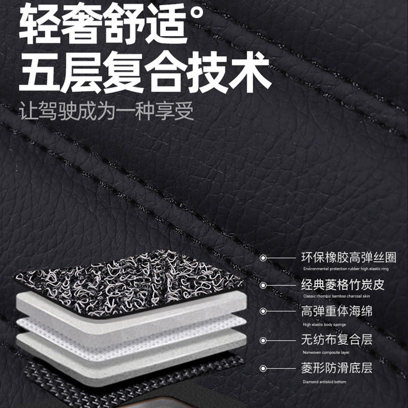 跨境专供小横条全包汽车脚垫左右驾驶私人logo脚垫车型全源头工厂