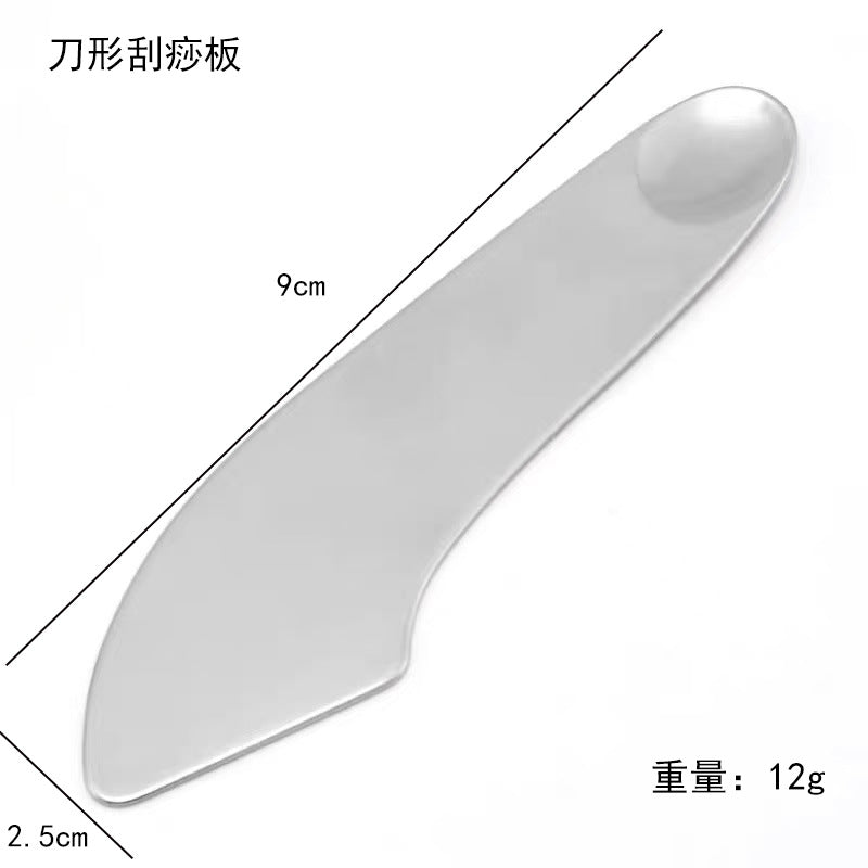 工厂直销不锈钢刮痧板心形刮痧板手部脸部刮痧按摩美妆美容工具
