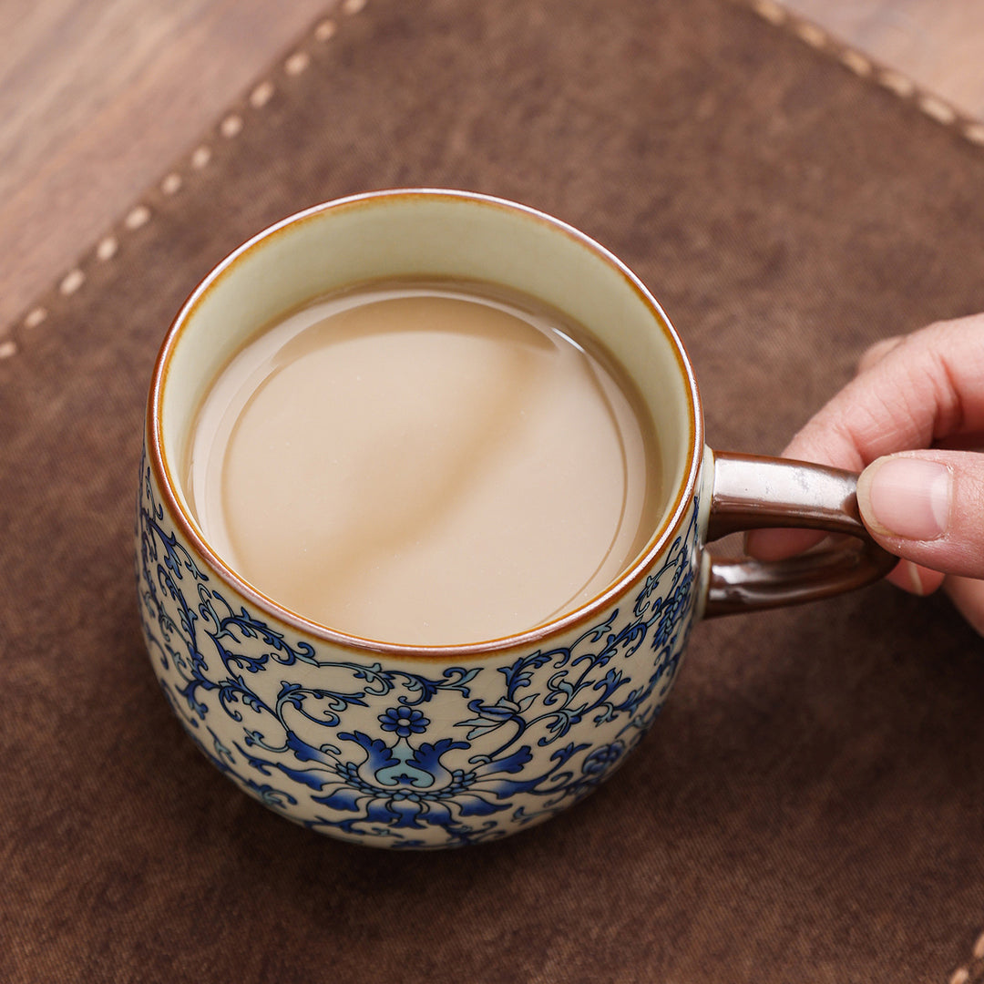 轻奢骨瓷马克杯套装礼盒装高颜值伴手礼高级感水杯茶杯