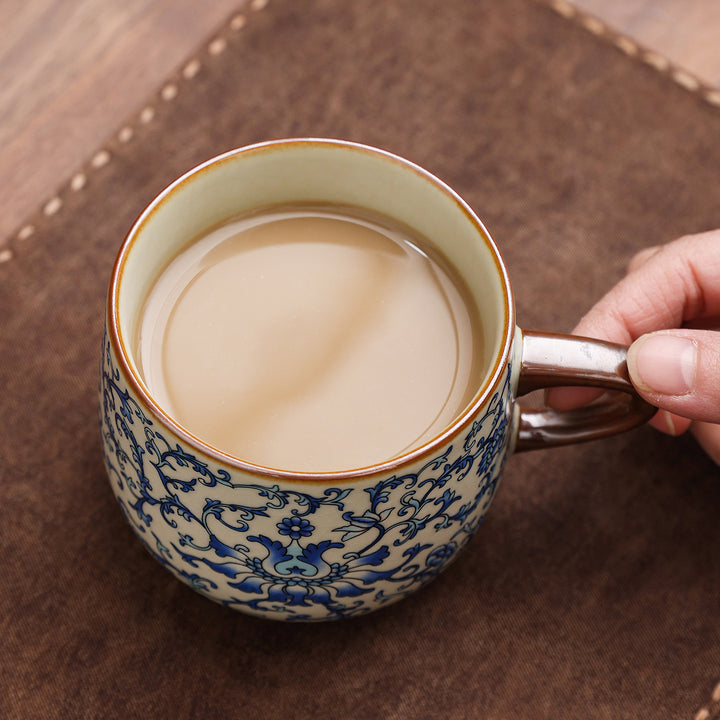 轻奢骨瓷马克杯套装礼盒装高颜值伴手礼高级感水杯茶杯