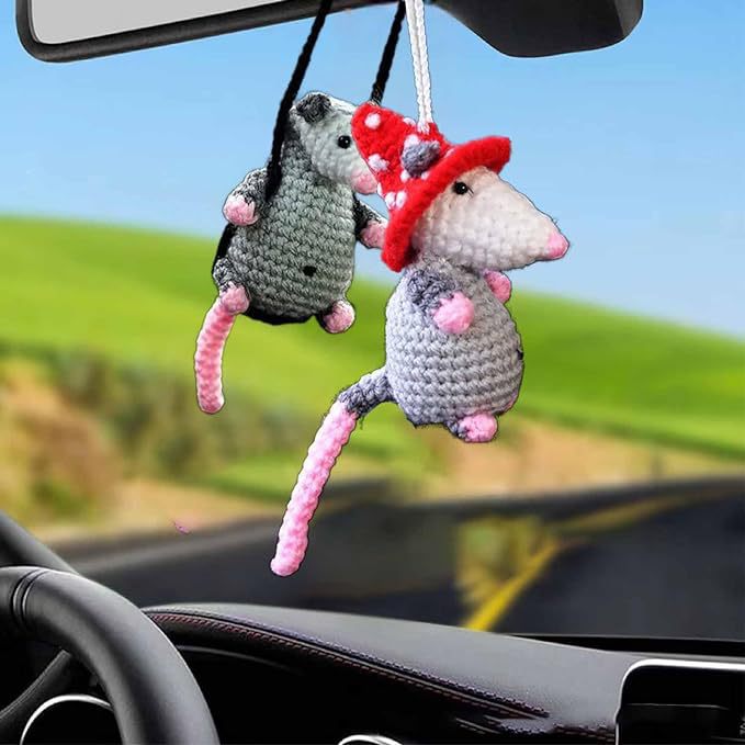 现货 Possum Car Hanging Ornament 新款负鼠汽车吊饰后视镜配件