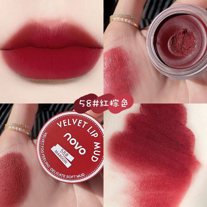 NOVOJelly Lip Mud Lip Gloss Matte Brightening Lipstick