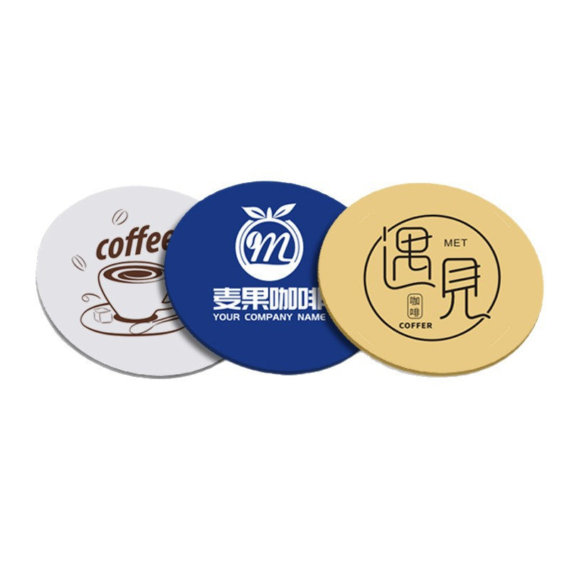 Custom Logo Paper Coasters Personalized Printed Cup Coaster