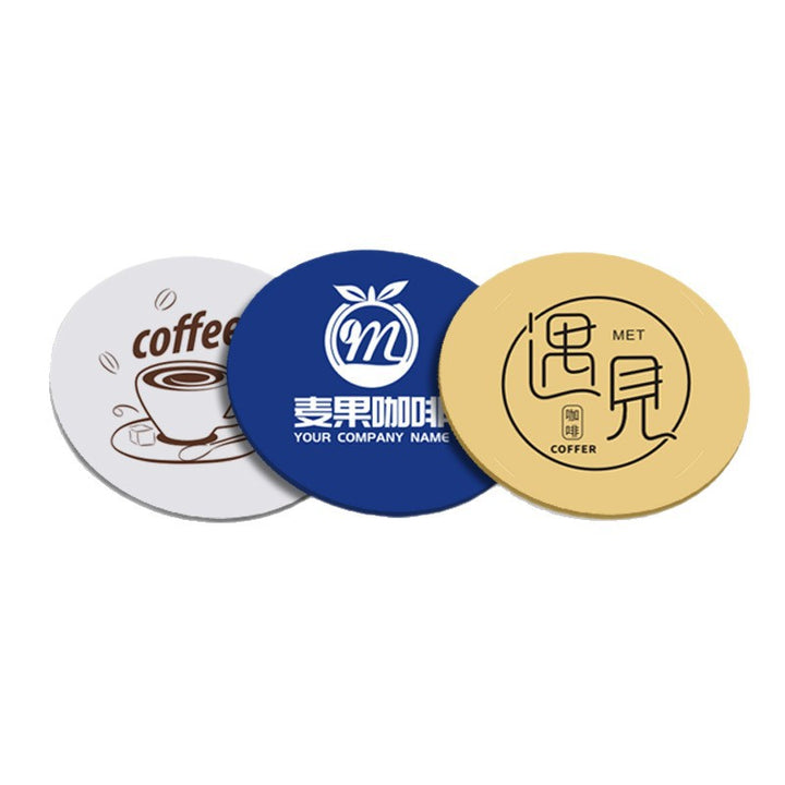 Custom Logo Paper Coasters Personalized Printed Cup Coaster