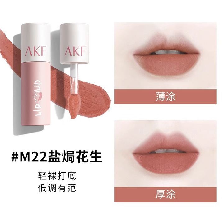 AKF Lip Mud Lip Gloss Brightening Lipstick