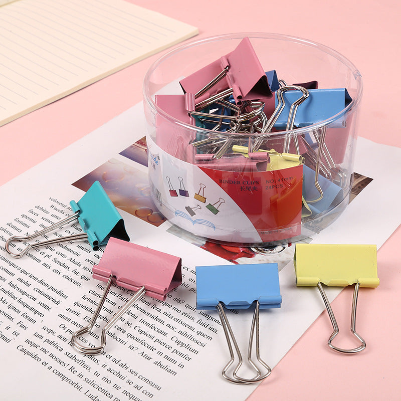 Large Colorful Binder Clips Pack – Ticket File Paper Clips for Office Use