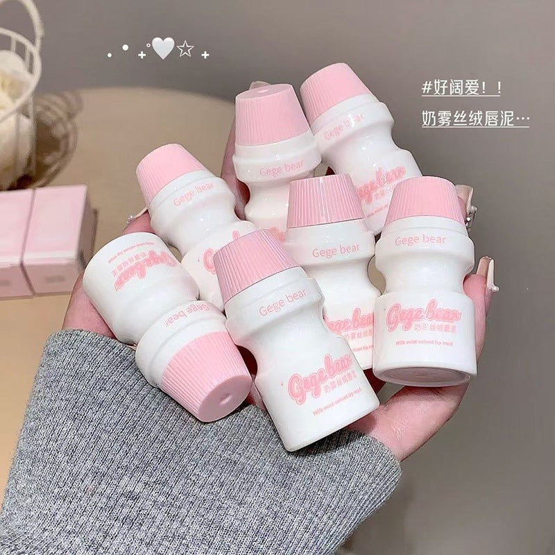 GegeBear奶雾丝绒唇泥雾面哑光柔雾丝滑显色跨境美妆持妆口红唇彩