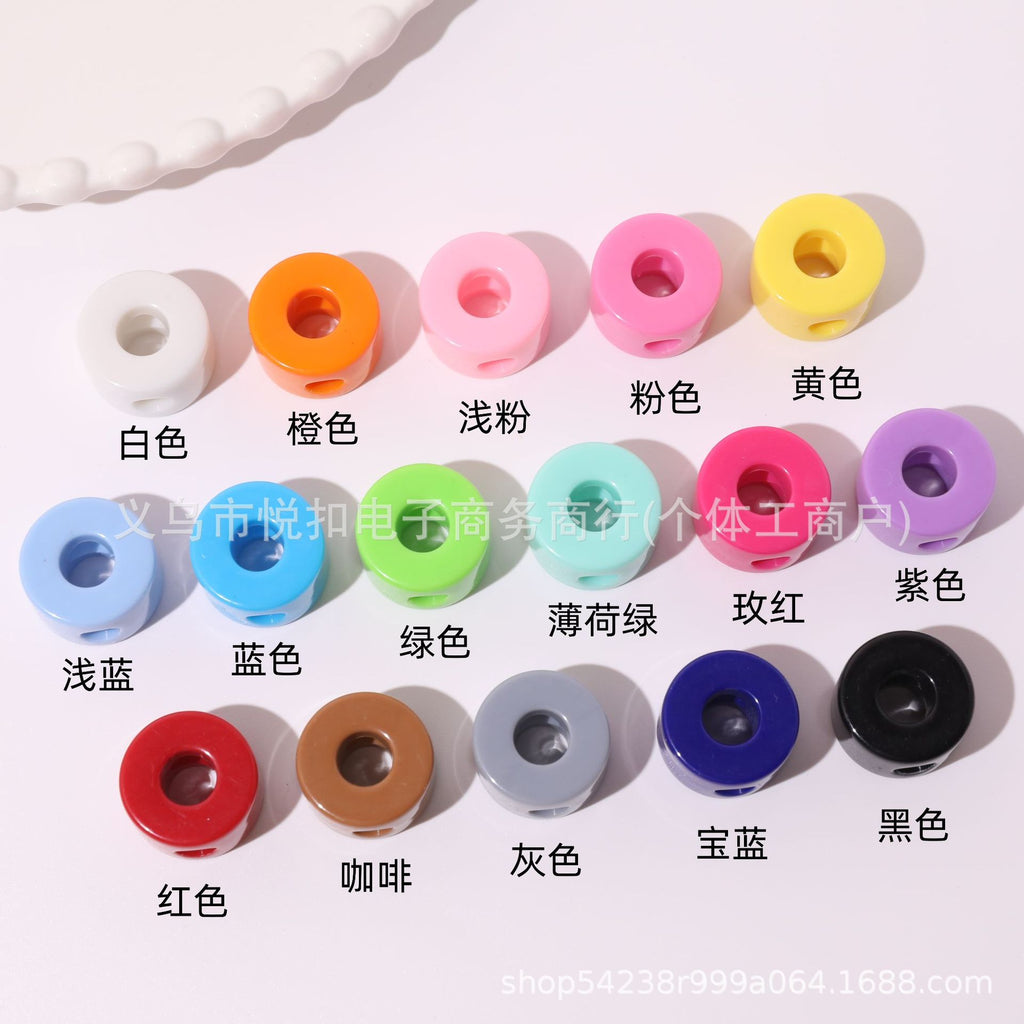 孔6mm亚克力英文字母珠马卡龙多巴胺手工串珠直孔散珠DIY包包挂件