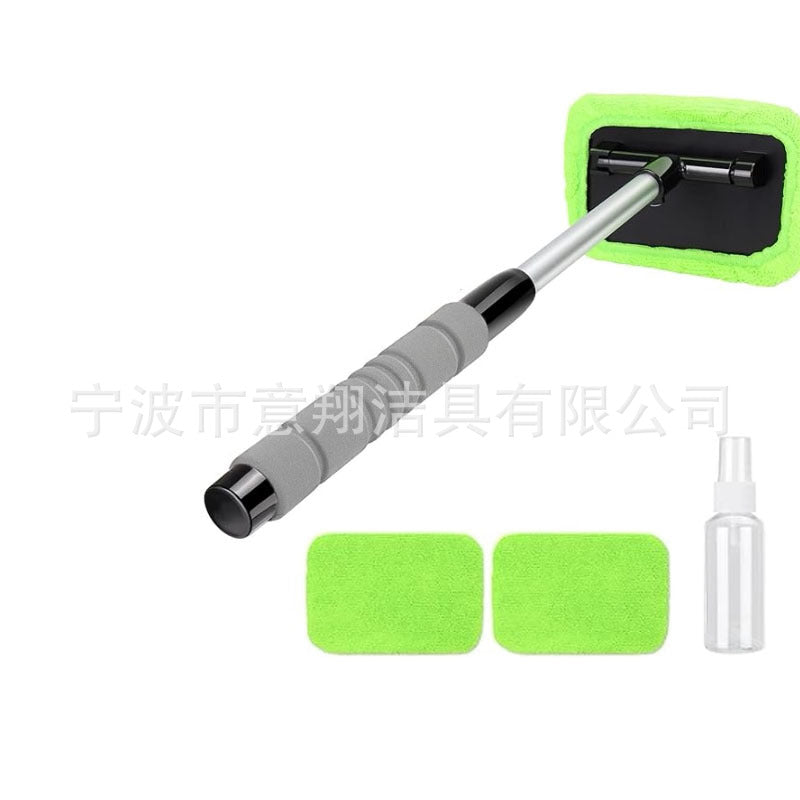 汽车挡风玻璃擦清洁刷除雾车窗刷超细纤维洗车玻璃窗刮伸缩杆跨境