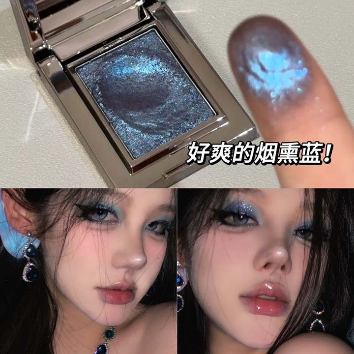 HERORANGE~轻奢贵影单颗眼影珠光爆闪变色龙碎钻提亮土豆泥眼影盘