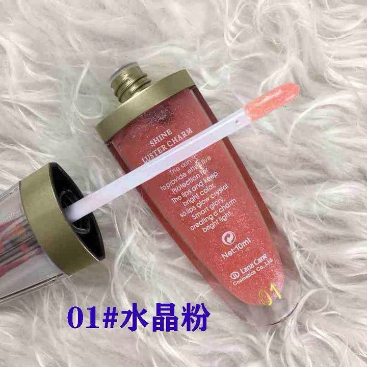 雅邦水漾动感炫亮唇彩裸妆唇蜜丰盈亮泽保湿滋润透明度好搭配口红