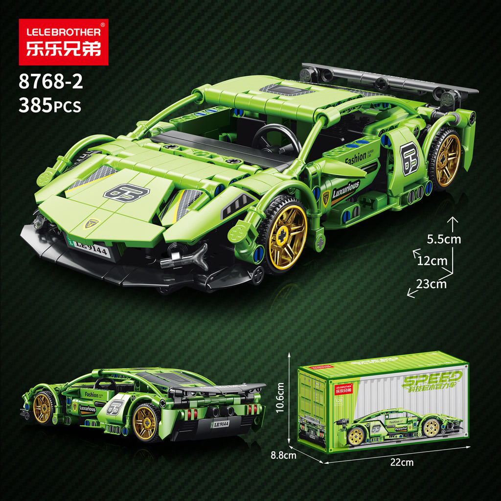 Apollo Sports Car Building Blocks Set – High-Difficulty Drift Racing Car Model Assembly Toy
