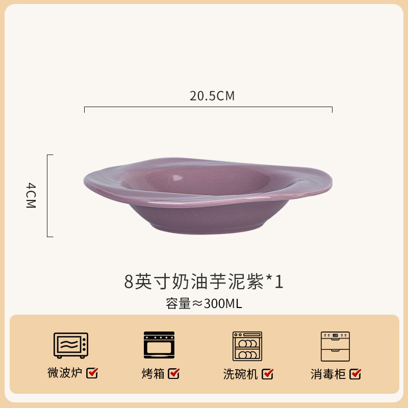 釉下彩碗家用2026新款碗碟套装家用健康陶瓷餐具高级感高颜值碗筷