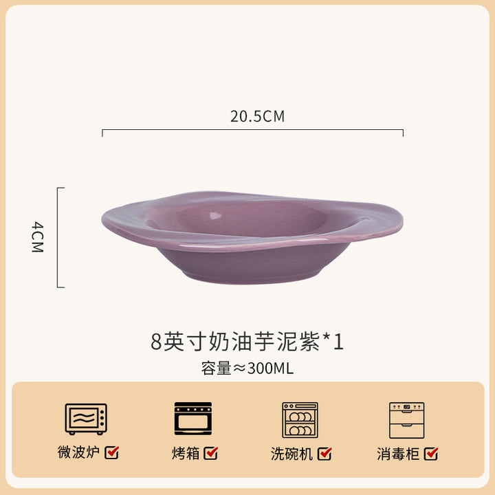 釉下彩碗家用2026新款碗碟套装家用健康陶瓷餐具高级感高颜值碗筷