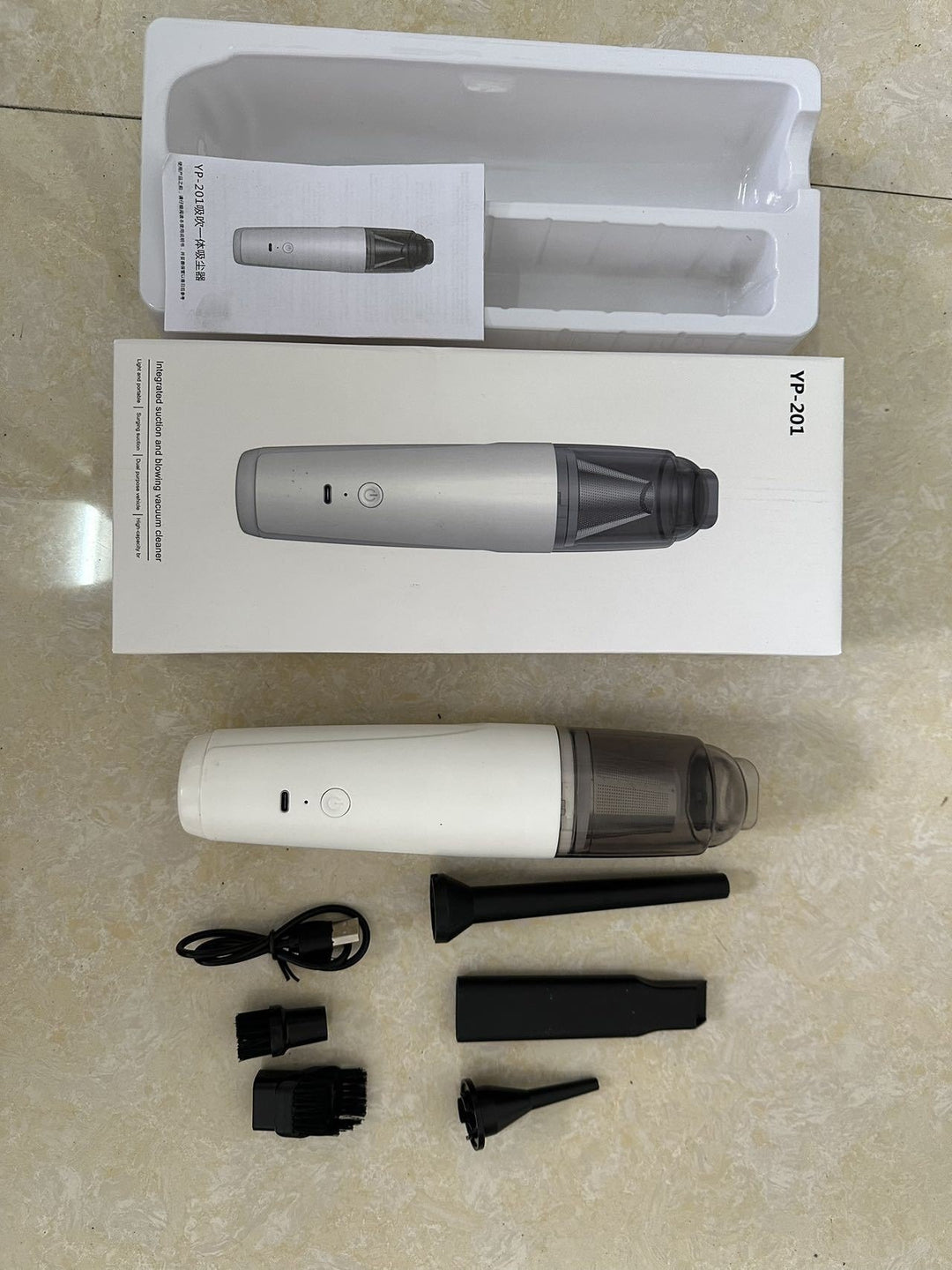 Cordless Car Vacuum Cleaner – Portable Handheld Blow & Suction High Power