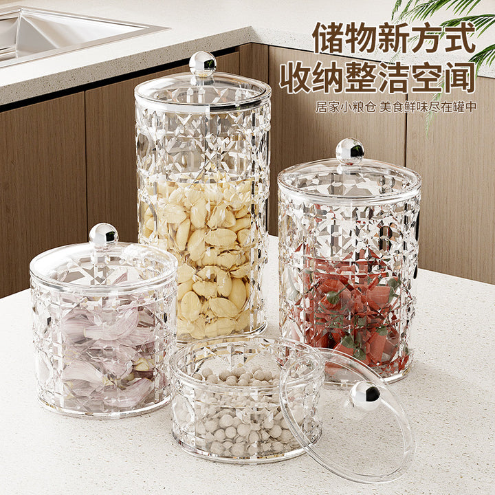 家用五谷杂粮密封罐坚果咖啡豆储存密封盒香料糖果塑料储物罐批发