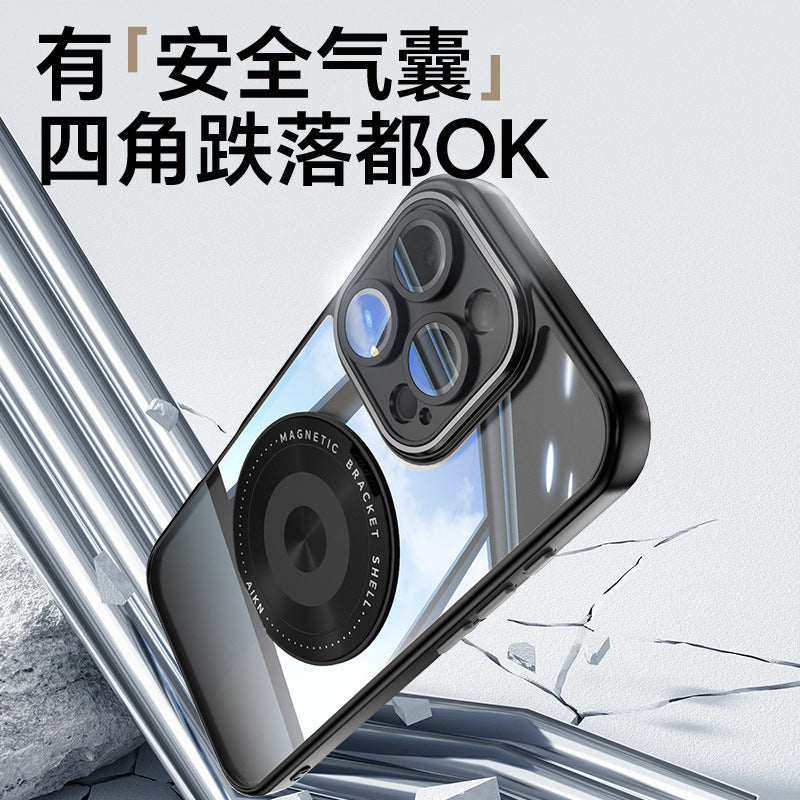 For iPhone17 Promax Phone Case 360 Mag Safe StandiPhone16 Shockproof Protective Case