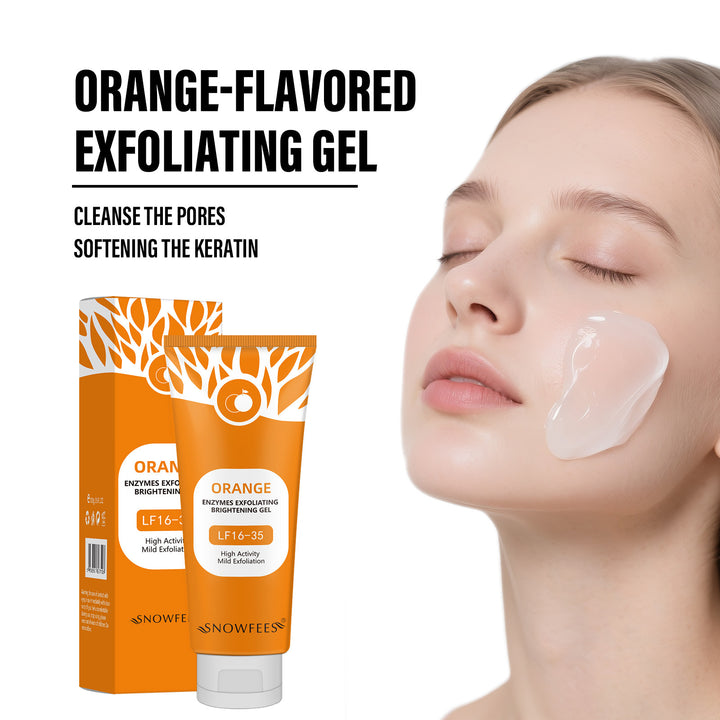 Orange Enzyme Exfoliating Gel – 100 g Facial Pore Cleansing Dead Skin Scrub