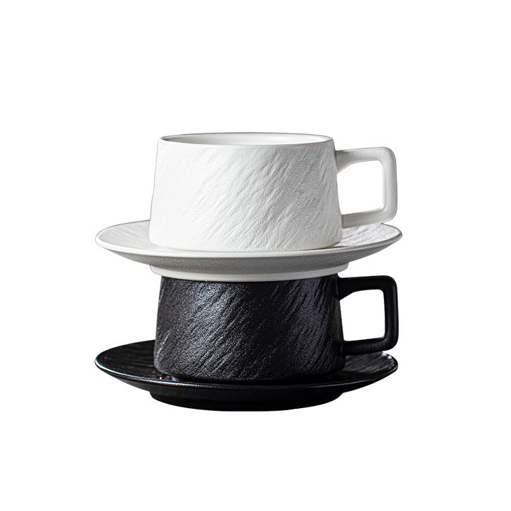 Nordic Ceramic Coffee Cup Dish Set White Cup Minimalist Cup Premium Design Water Cup