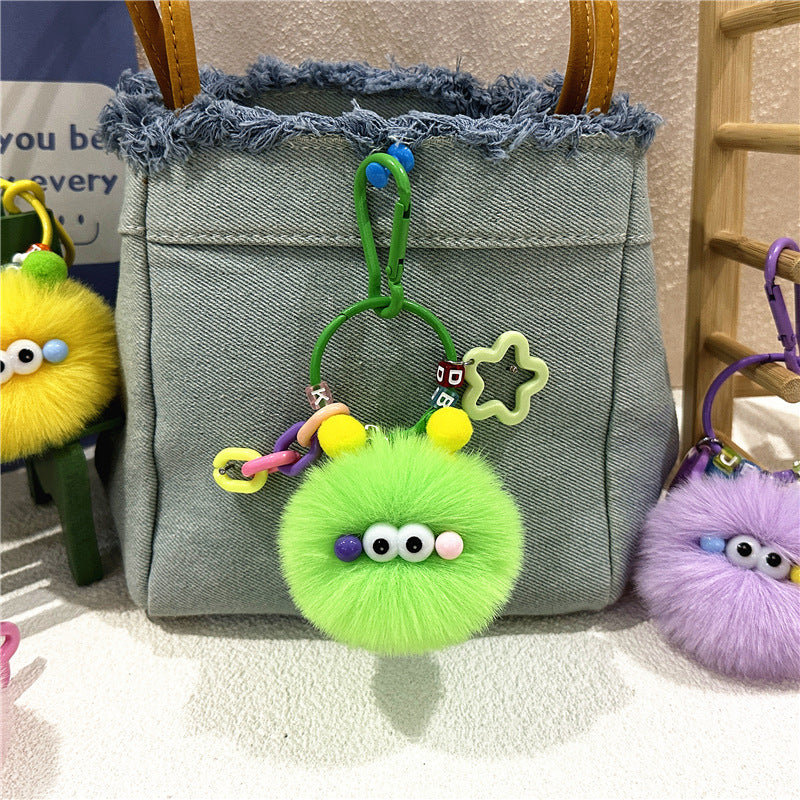 Cute Keychain Creative Plush Doll Hanging Student Plush Toy Gift