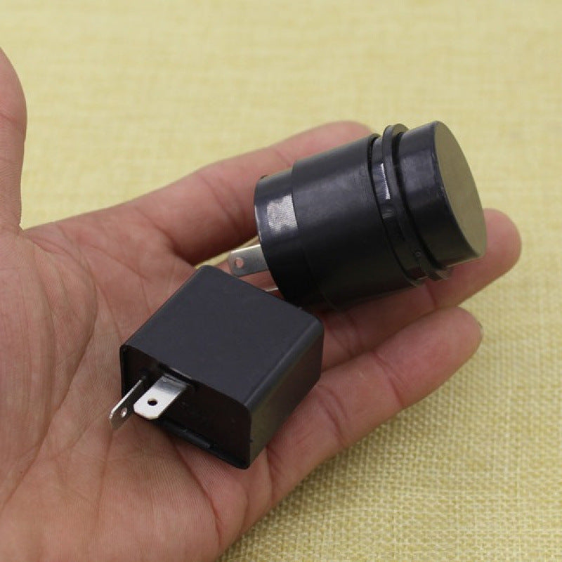 电动车摩托车配件12V48v60V闪光器蜂鸣器转向提示有声闪光器批发