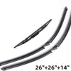 适用卡宴 Cayenne Windshield Wiper Blades 2003-2010 26+26+14