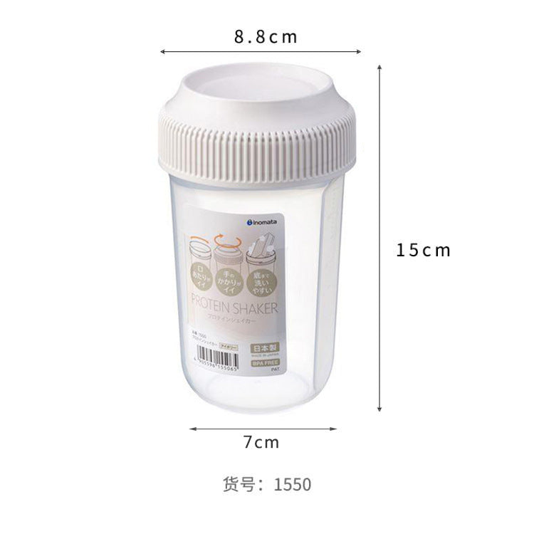 日本摇摇杯适合补充体能蛋白粉奶昔杯奶茶杯酵素酸奶杯带盖奶昔杯