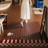 莫方格中古包豪斯入户地垫玄关进门防滑门垫家用地毯皮革免洗可擦