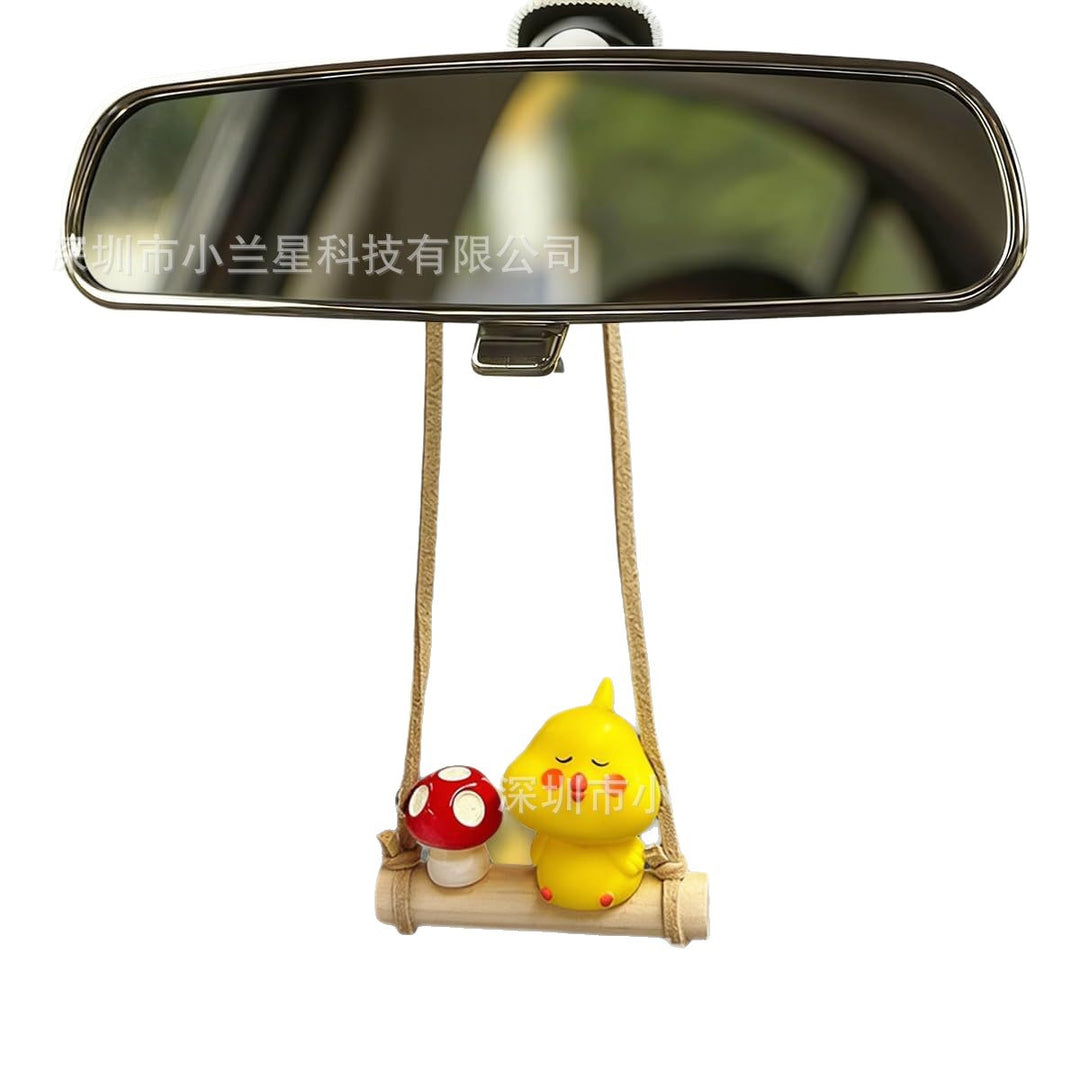 Chick Mushroom Car Hanging Ornament Small Hang Decor