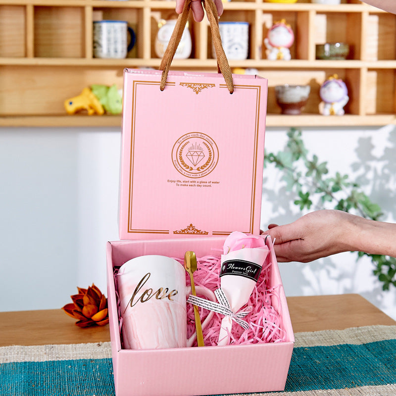 Cute Custom Souvenir Gift Set Ceramic With Gift Mug Gift Box