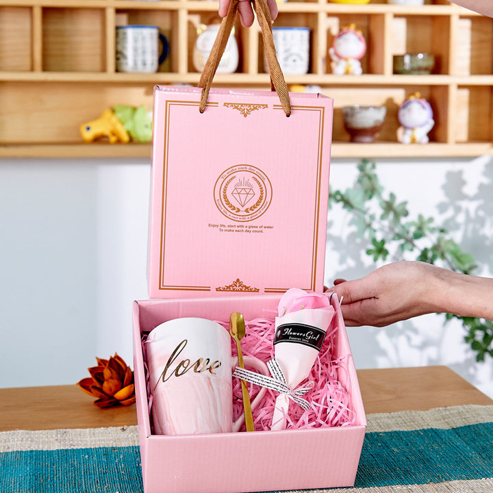 Cute Custom Souvenir Gift Set Ceramic With Gift Mug Gift Box