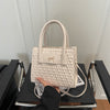 Textured Diamond Pattern PU Single Shoulder Bag – Women's Retro 2026 Handbag