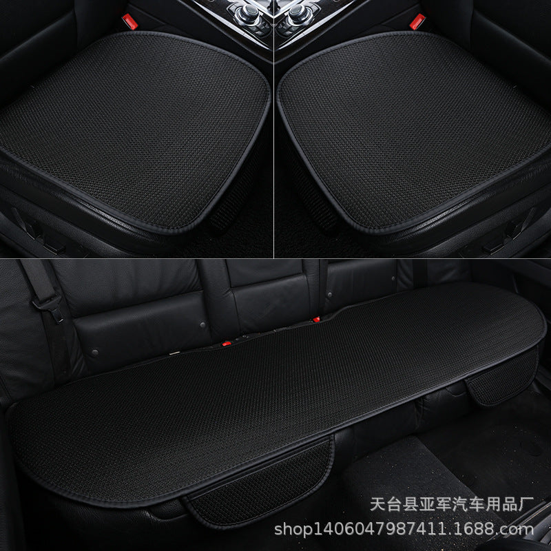 Ice Silk Cool Car Seat Cushion – 3-Piece No-Backrest Breathable Non-Slip Single Pad