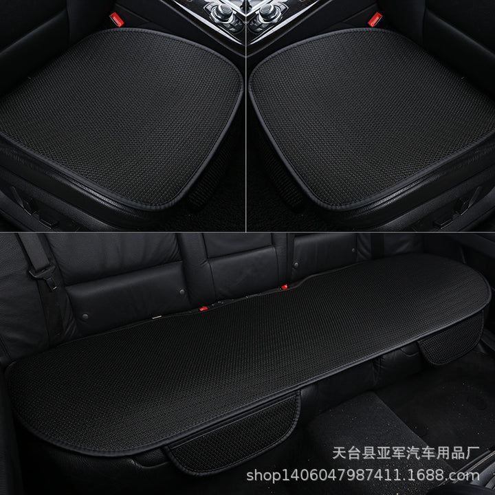 Ice Silk Cool Car Seat Cushion – 3-Piece No-Backrest Breathable Non-Slip Single Pad