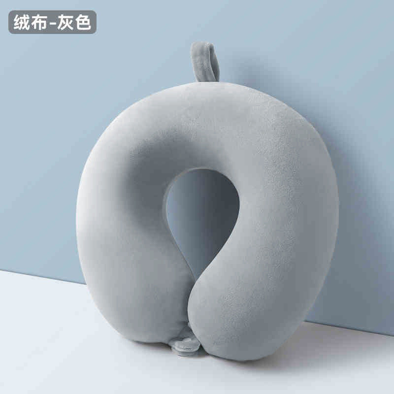 【批发】定制侧睡u型枕出差高铁飞机颈枕冰丝颈椎靠枕枕头可收纳