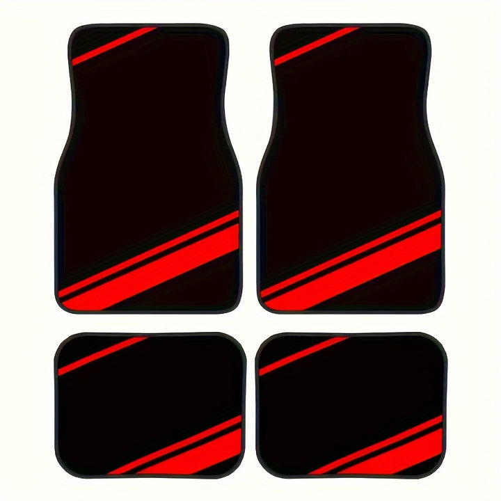 TEMUVintage Nordic Car Foot Mat Carpet 4 Piece Set Stain Resistant Floor Mat TEMUFoot Mat Wholesale