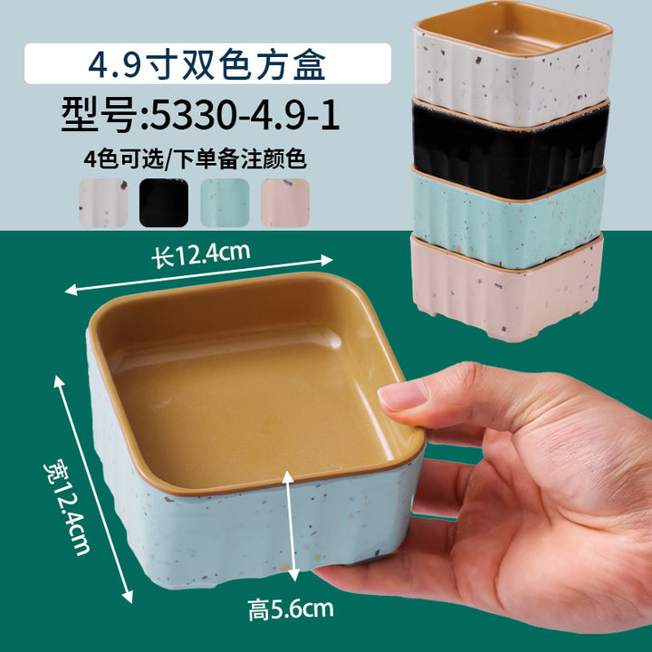 网红海鲜火锅店专用自选菜盘海底捞大排档同款RF芯片密胺餐具商用