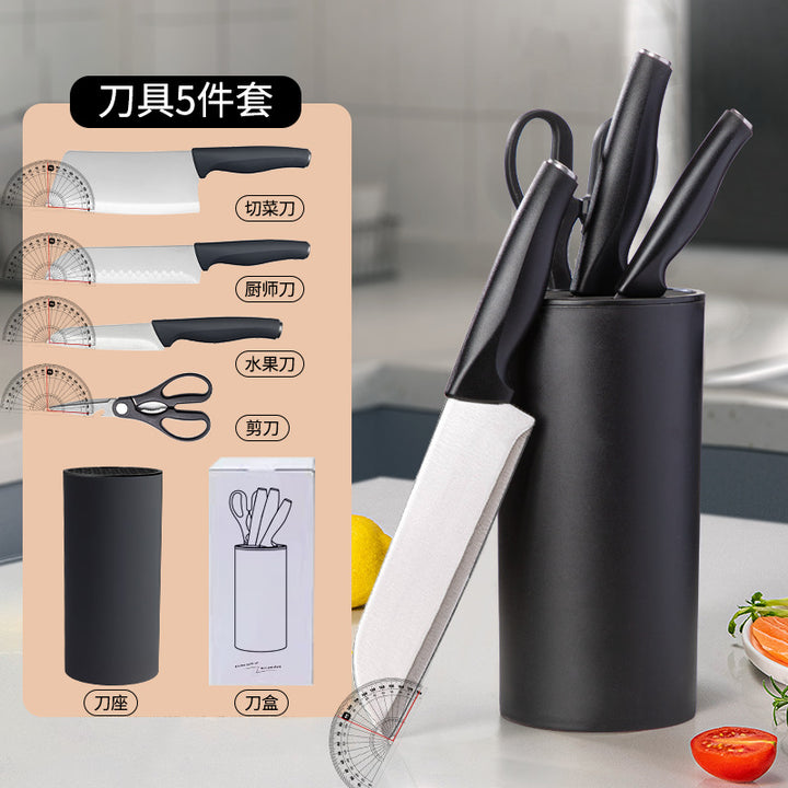 不锈钢刀具套装菜刀切片刀刀东南亚五件套厨房用具大全厨具套装