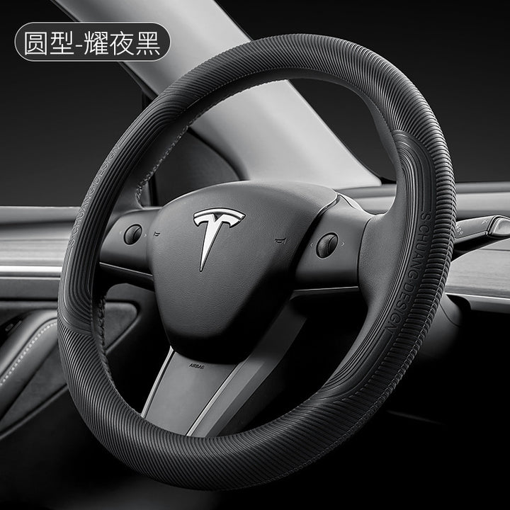 Car Steering Wheel Cover Silicone Thin Non Slip Grip Cover All Season Universal