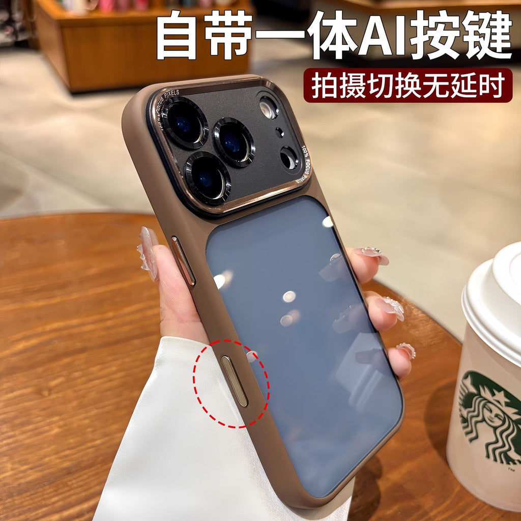 秒变17适用iPhone17promax手机壳一体AI按键苹果16金属镜头保护套