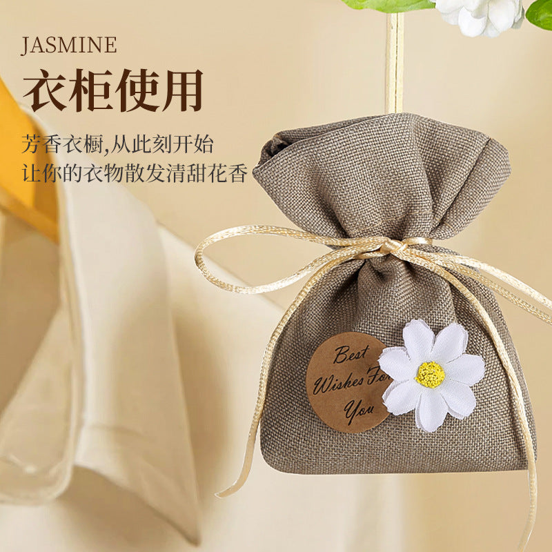Gardenia Sachet Wardrobe & Car Freshener – Long-Lasting Fragrance Bag for Clothes & Car